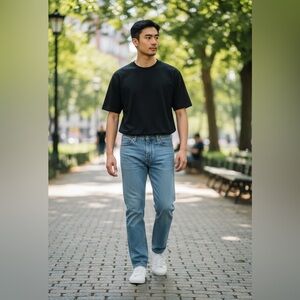 George Men’s Regular Fit Jeans Size 34x30 Blue Denim